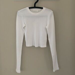 Azure Skies RIBBED CROPPED LONGSLEEVE XS